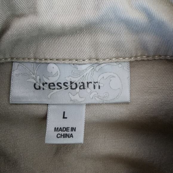 Dress Barn Collared Button Up Khaki Jacket | Women's Large - Picture 13 of 15
